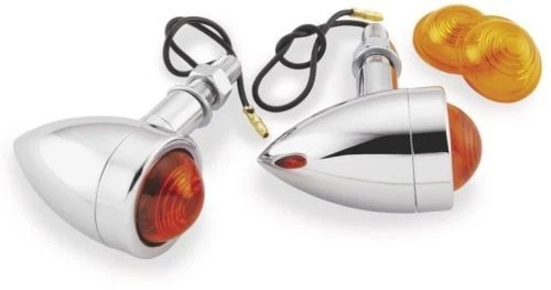 Bikers Choice Mini Bullet Marker Lights - Dual Filament Motorcycle Street 489618 - Image 1 of 3