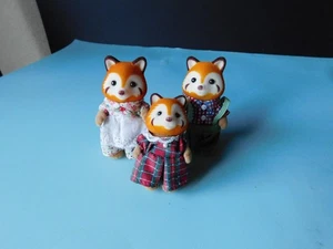 CALICO CREATURE FAMIGLIA PANDA ROSSO SET DI TRE - Foto 1 di 6