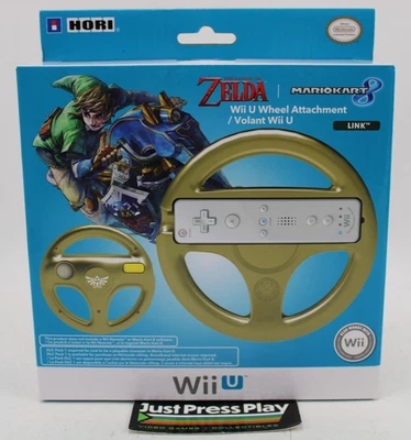 Legend of Zelda Wii U Racing Wheel Mario Kart 8 Link Edition by HORI NIB - Image 1 of 4