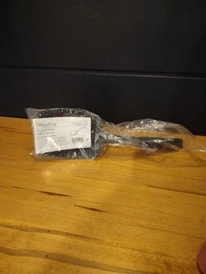 PAMPERED CHEF Scoop 'N Drain # 1622 Slotted Spoon Plastic Black Colander SEALED - Image 1 of 3