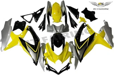 Carenagem cinza amarela para Suzuki 2008 2009 2010 GSXR600 GSXR750 K8 ABS carroceria - Imagem 1 de 4