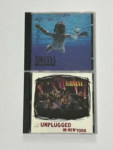 Nirvana 2 CD Lot - Nevermind & Unplugged In New York - Grunge Alternative Rock - Foto 1 di 2