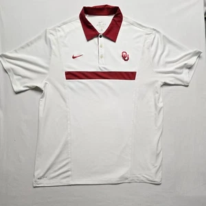 Polo Oklahoma University Nike Dri Fit bianca Oklahoma Sooners OU XL camicia - Foto 1 di 8