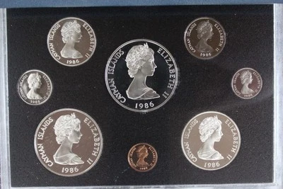 1986 Cayman Islands Proof Set Mintage Only 330 Sets - Image 1 of 4