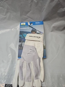 Guante de bateo Easton Hyperlite para mujer blanco Halie McCleney grande para mujer nuevo - Imagen 1 de 5