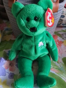Ty Beanie Baby "Erin der Bär" 1997 nicht mehr produziert Plüschtier - Bild 1 von 6