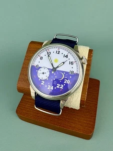 Molniya 24 Stunden Armbanduhren Herren Mechanisch Big Watch 3602 UdSSR - Bild 1 von 12