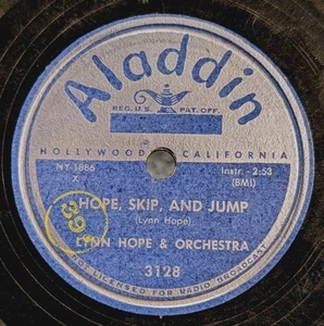 Lynn Hope - Saxophon Aladdin 78 RPM - Hope, Skip, & Jump / Please, Mr. Sun A17 - Bild 1 von 2