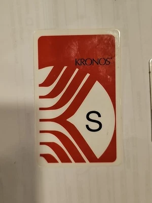 Kronos Supervisor Card S Card for Intouch UKG Proximity Card New Unpackaged - Image 1 of 2