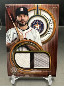Jose Altuve 2025 Topps Tribute #DR-JA Dual Relic Gold /75 Jose Altuve - Picture 1 of 4