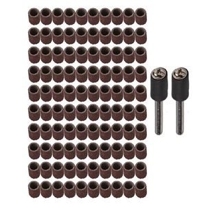 Sandpaper circle Sleeves 102pcs Grinding Parts Polishing Reddish Brown - Picture 1 of 3