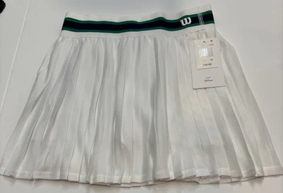 Wilson Girls White Mesh Pleated Tennis Skorts Size M Brand New‼️ - Image 1 of 4