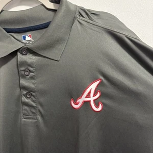 Polo uomo Atlanta Braves MLB Majestic grande e alta 2XT - Foto 1 di 6