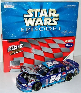 99 Jeff Gordon #24 Star Wars Episodio 1 Acción RCCA 1:24 Banco Edición Limitada - Imagen 1 de 3