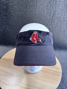BOSTON RED SOX VISOR NAVY BLUE Red Socks LOGO ADJUSTABLE MLB BASEBALL - Imagen 1 de 8