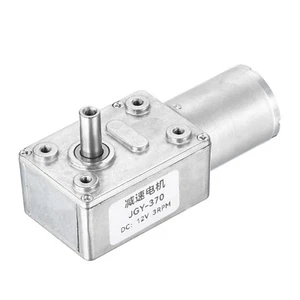 DC 12V 3RPM Worm Geared Motor 6mm D Shaft Reduction Electric Motor - Bild 1 von 4