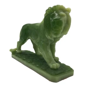 G Ruggeri Italian Artist Lion Sculpture Wony ltd Italy Faux Jade Figural Statue - Picture 1 of 12