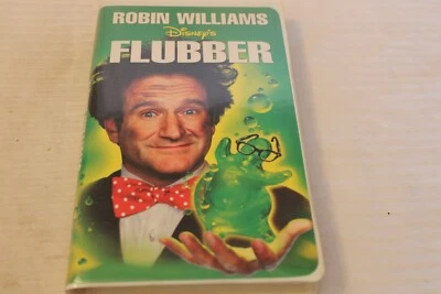 Flubber (VHS, 1998) Disney, Clam Shell, Robin Williams, Marcia Harden - Image 1 of 3