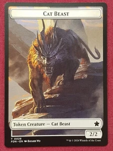 Magic The Gathering FOUNDATIONS CAT BEAST DRAGON token card MTG - Bild 1 von 2