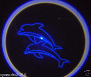 Car LED Light Shadow Ghost Welcome Dolphin Outline Wireless for A5 A7 TT DL272 - Foto 1 di 15