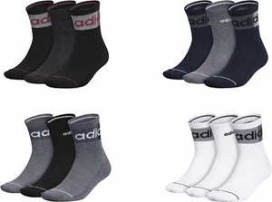 NWT Adidas Men's Blocked Linear Quarter Socks (3 Pairs) Pick - Picture 1 of 24