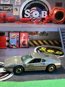 Hot Wheels Blackwalls 1977 Ferarri Racebait 308 1:64 Silver Diecast NM Cond HK - Picture 1 of 8