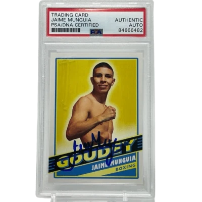 2020 Jaime Munguia #G18 Goudey Autograph PSA Authentic - Image 1 of 2
