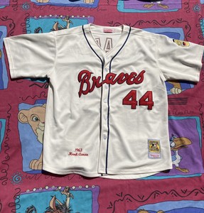 mitchell and ness hank aaron jersey
