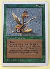 Magic the Gathering Cockatrice, Unlimited, Rare LP