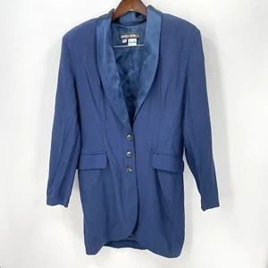 Vintage y2k Rhonda Harness Kleid Damen 10 Blau Union Old Money Quiet Luxus - Bild 1 von 12