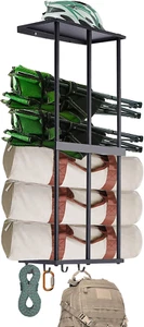Camping Chair Rack for Garage Storage, Metal Camping Chair Storage Wall Mount Be - Picture 1 of 12