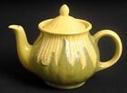Shawnee Pottery Corn King Lidded Teapot 75 USA Yellow Green