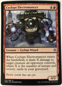 MTG Cyclops Electromancer War of the Spark 122/264 Regular Uncommon - Picture 1 of 1