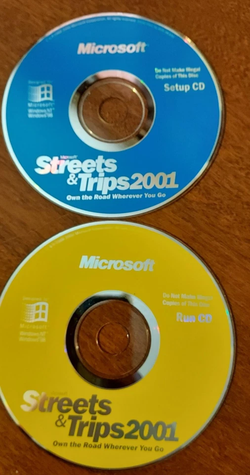 Microsoft Streets and Trips 2001 - 2 disc - Image 1 of 1