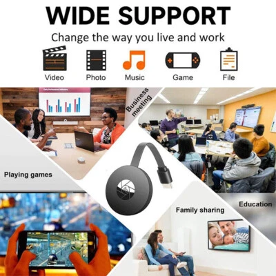 TV Stick 4K/1080P WiFi HDMI Screen Mirroring Dual Core Wireless Display Adapter  - Image 1 of 4