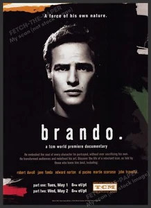 Brando TCM Documentary 2000s Print Advertisement 2007 T.V. Show - Picture 1 of 1