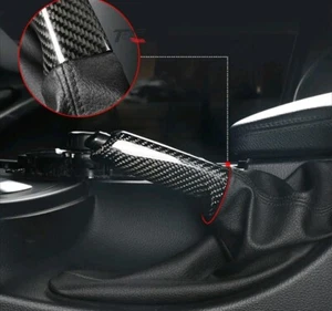 For BMW 1 SERIES F20 F21 CARBON FIBRE PATTERN HANDBRAKE HANDLE COVER 135 140i - Picture 1 of 7