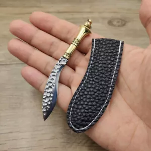 Mini Cuchillo 4" Mini Cuchillo Machete Retro Portátil Llavero Bolsillo Fijar Hoja Cuchillo - Imagen 1 de 7