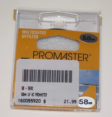 PROMASTER 58mm UV (MC) Filter, NEW - Image 1 of 2