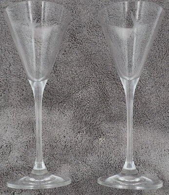 Juego de 2 vasos de martini grabados de vodka gris ganso promocional de 7,5" de alto Foto 1 de 4