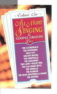 All Night Singing 12 Gospel Groups Live (Various) Vol 1 [Cassette Benson] - Picture 1 of 2