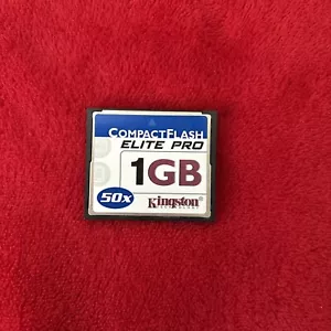 Kingston 1GB Compact Flash Card CF/1024-S 50X Elite Pro - Picture 1 of 4