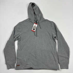 Buffalo David Bitton Mens 1/4 QUARTER Zip Pullover Hoodie Sweatshirt GRAY MEDIUM - Picture 1 of 4