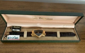 New In Box 1990’s Hamilton Ventura Watch Registered Edition Wristwatch Leather - Picture 1 of 15