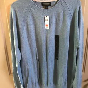 Suéter Banana Republic Para Hombre Grande AZUL CLARO NUEVO CON ETIQUETAS - Imagen 1 de 3