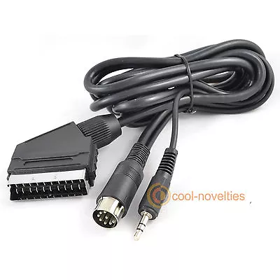 SEGA MEGADRIVE 1 & GENESIS 1 RGB SCART TV LEAD WITH STEREO AUDIO 2 METRES - Image 1 of 4