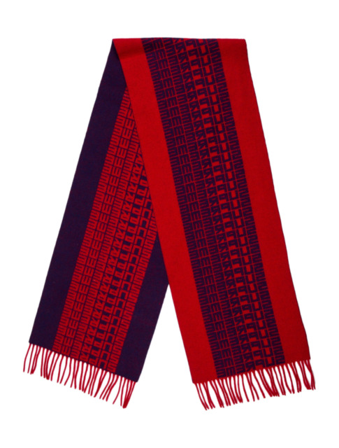 Supreme Logo Repeat Scarf Navy Red | eBay