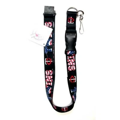 Minnesota Twins Lanyard Keychain Independence, USA Flag Design Red White Blue - Image 1 of 2