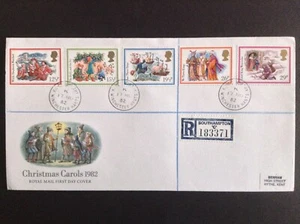 GB 1982 Christmas Set on Royal Mail First Day Cover, Kings worthy Winchester CDS - Picture 1 of 2