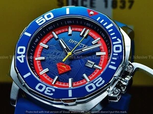 Invicta Herrenuhr 48 mm DC Comics limitierte Auflage KANDOR CITY SUPERMAN blaues Armband SS - Bild 1 von 4